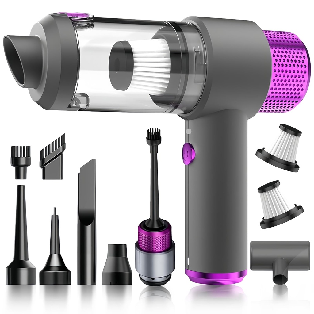 QQLIKE Cordless Handheld Vacuum Cleaner, 15000Pa USB Rechargeable Portable Lightweight 4000