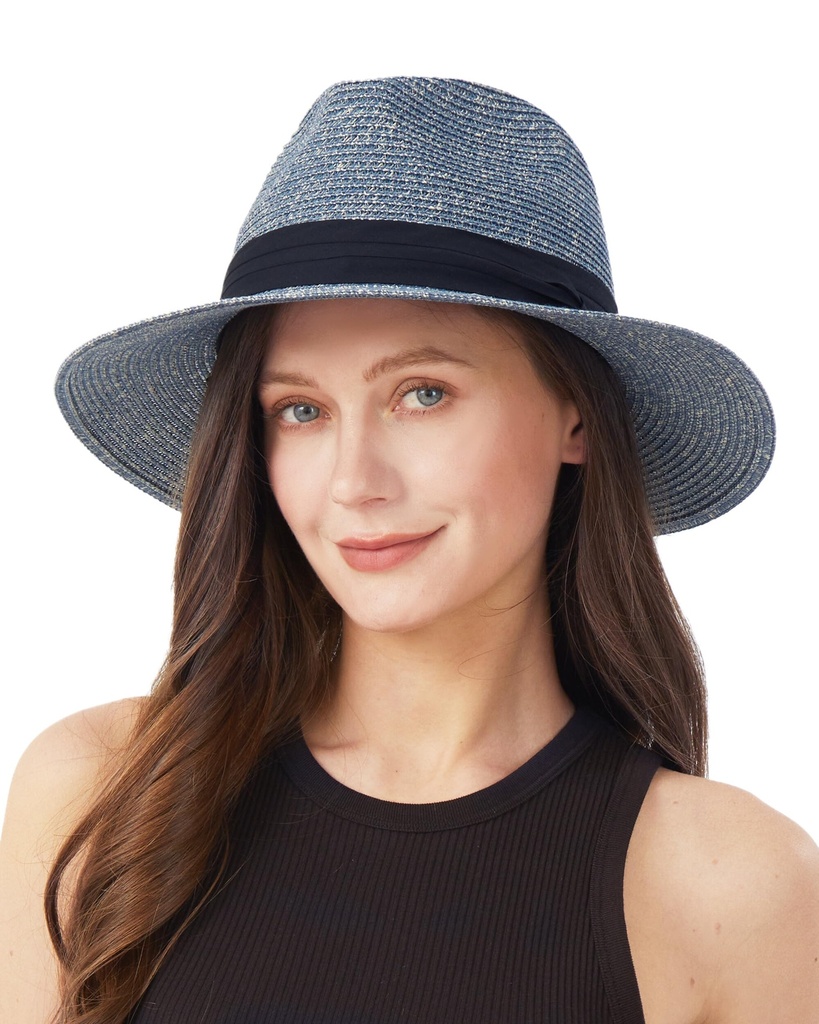 Zylioo Large Sun Straw Hats for Big Heads, Large Summer Beach Sun Hat Big Wide Brim UV Hol