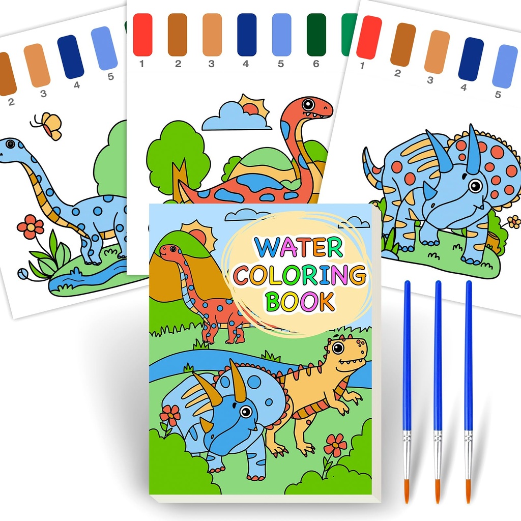 Water Colouring Book for Children Painting, Colouring Book with Paper, Arts and Crafts Gift