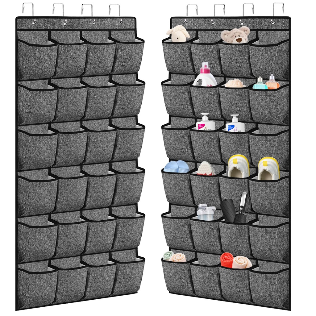 VERONLY Hanging Shoe Rack Storage Over Door Organiser - Hanger Storage Holder Bag Wall Mount