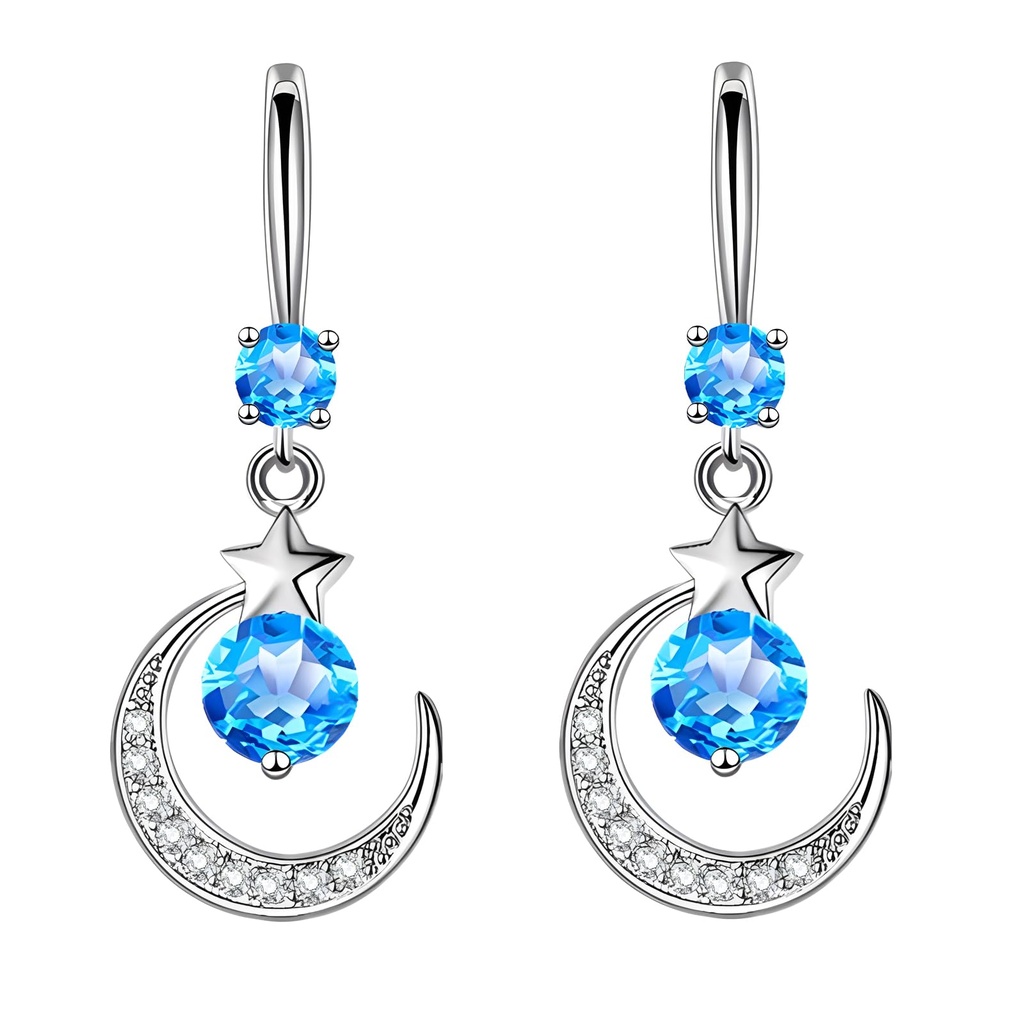 FUNTE Womens Earrings Drop Earrings for Women 925 Sterling Silver Earrings for Women Dangli