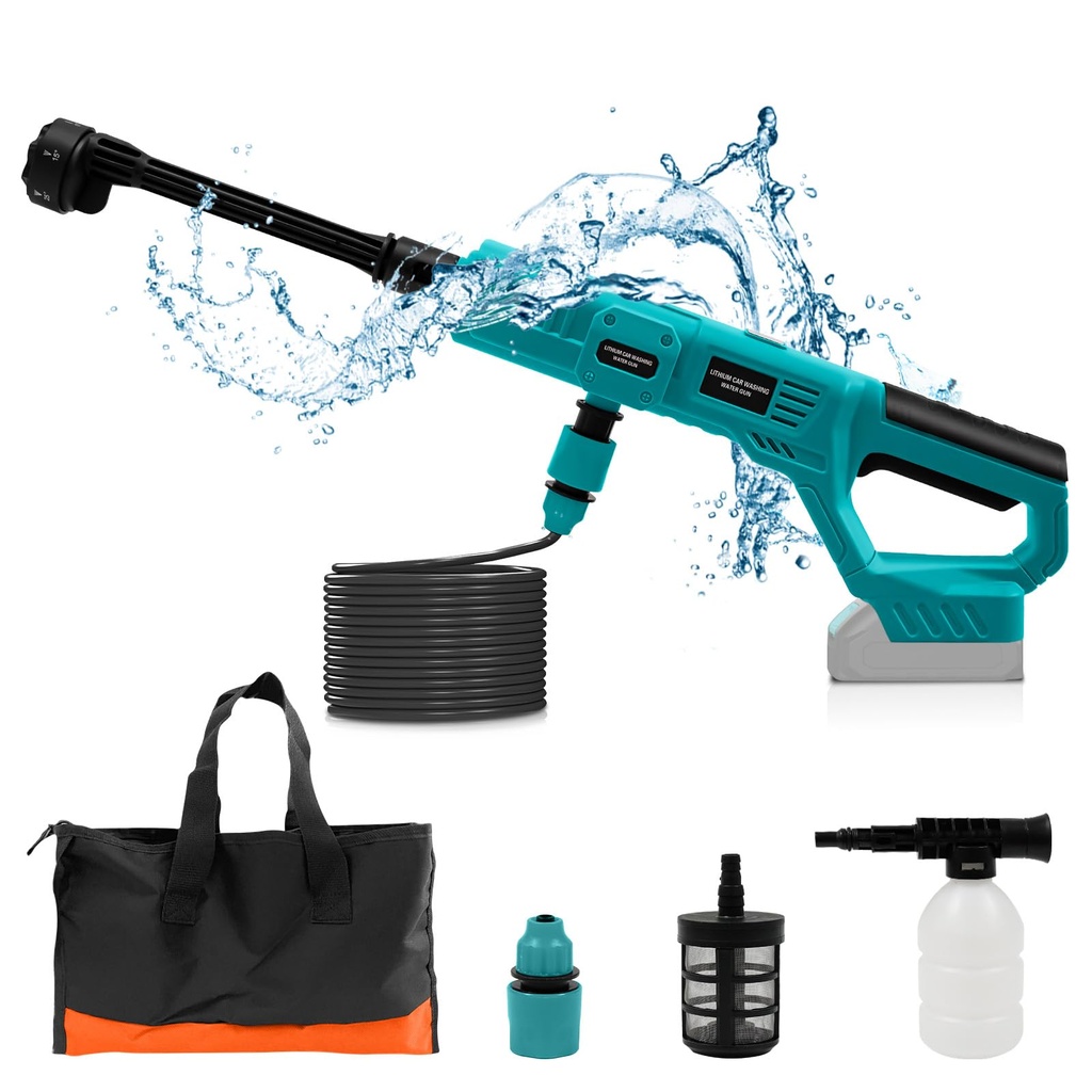 Cordless Pressure Washer Compatible with Dewalt 20V Battery, Cordless Power Pressure Jet Wa