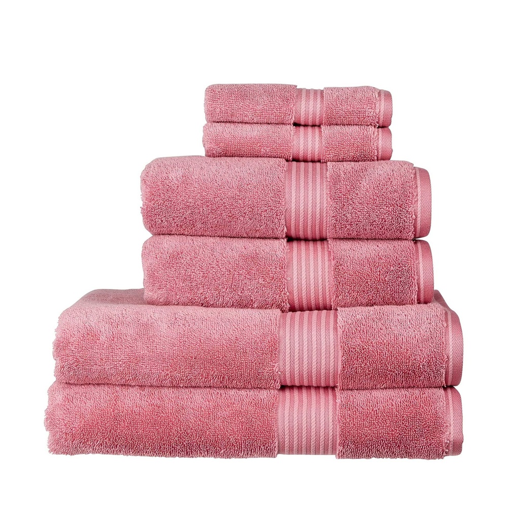 Christy Supreme Hygro 6 Piece Towel Set | Blush Pink | 100% Luxury Supima Cotton | Ultra S