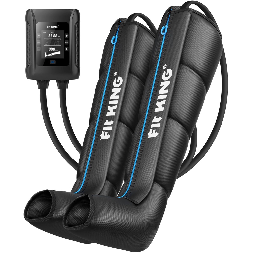 FIT KING Cordless Leg Massagers for Pain and Circulation, Compression Boots Portable Recove