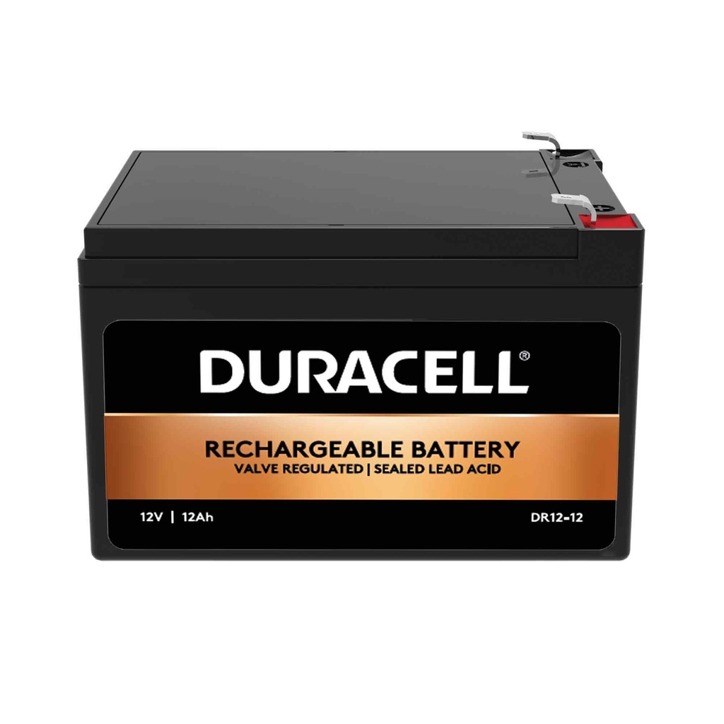 Duracell Original DR12-12 Valve Regulated Lead Battery - 12V | 12Ah - Replaces RBC4 | GP121