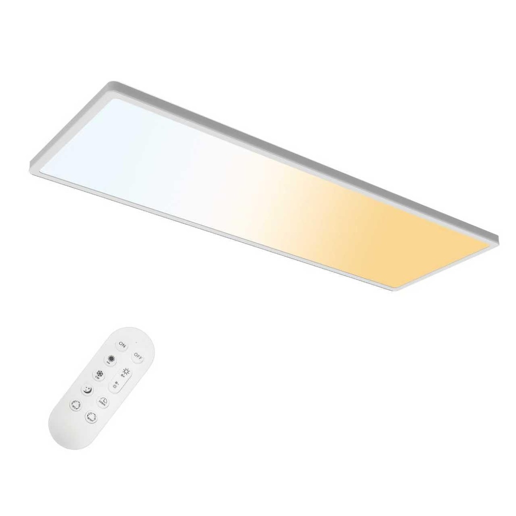 ONDTA LED Ceiling Lights 22W, 58x20cm 2700K-6500K Dimmable with Remote Control, IP44 Waterp