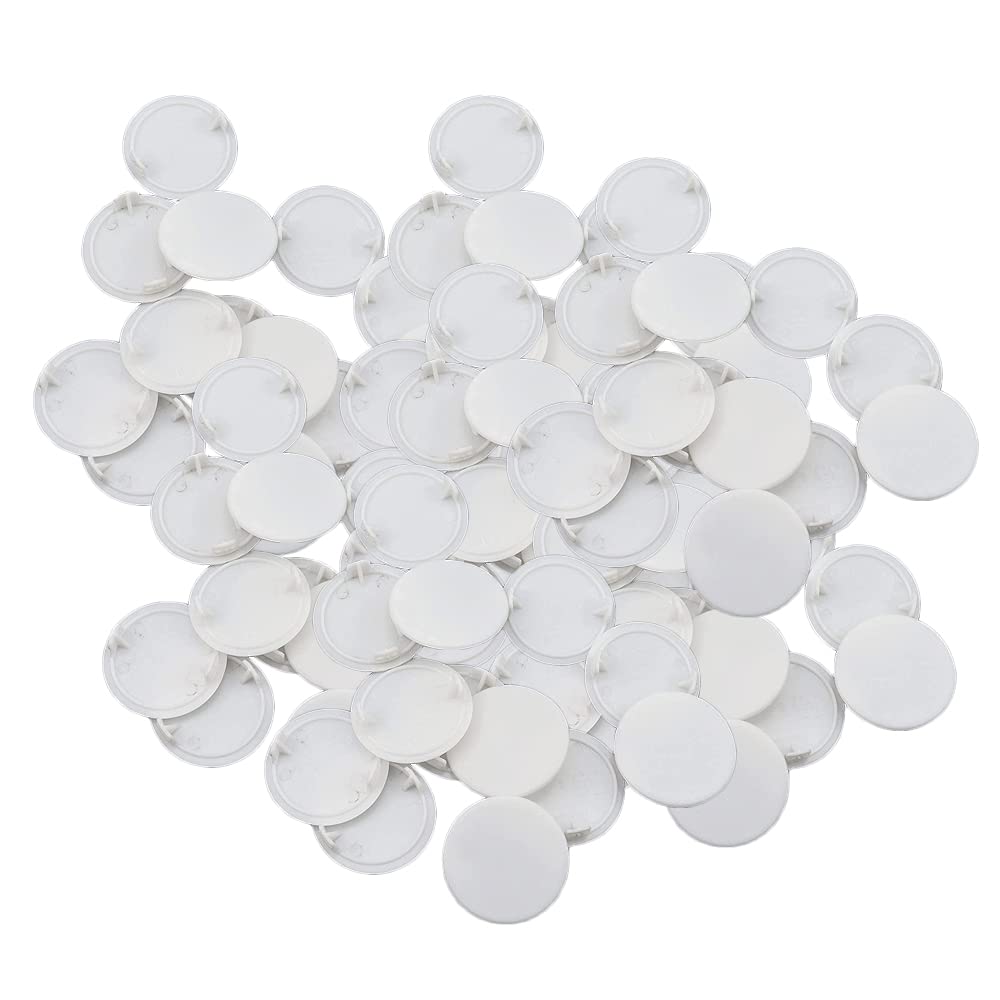 50 Pcs Hinge Hole Cover 35mm Plastic Hinge Hole Cover White Hinge Hole Cap Furniture Door Cab