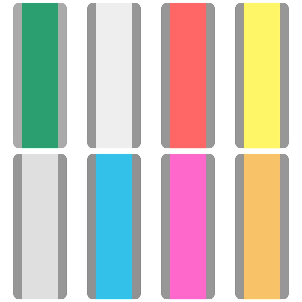 ZHONYEE Reading Guide Highlight Text Guide/Colored Read Bookmark / 8 Packs of Window Readin