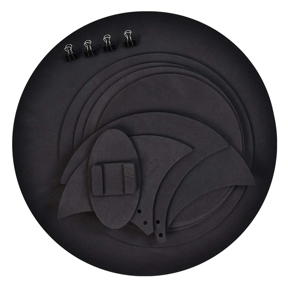 EBTOOLS Drum Practice Pad,10Pcs Drum Mutes Drum Silencer Drumming Practice Silencer Pads Pa