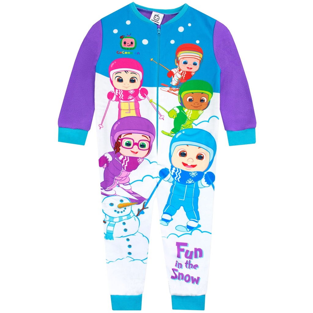 CoComelon Boys Fleece Onesie JJ Purple 18-24 Months