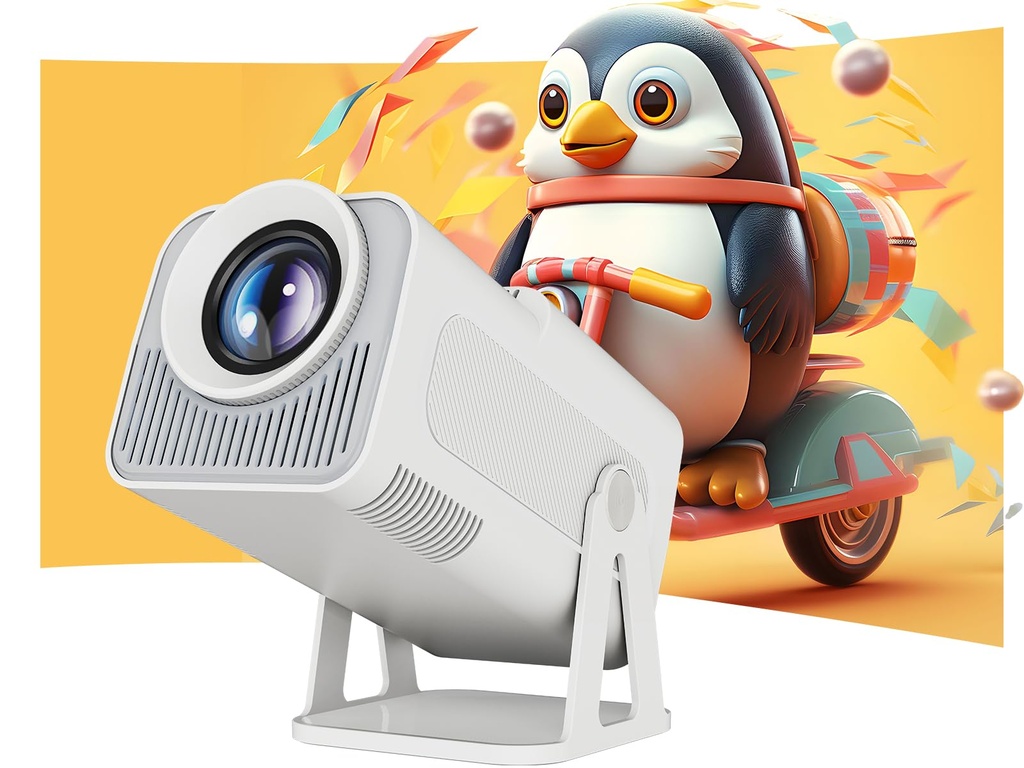 Upgraded HY320 Android 13 Smart Projector 4K, 320 ANSI Projector with WiFi Bluetooth, 180Ã