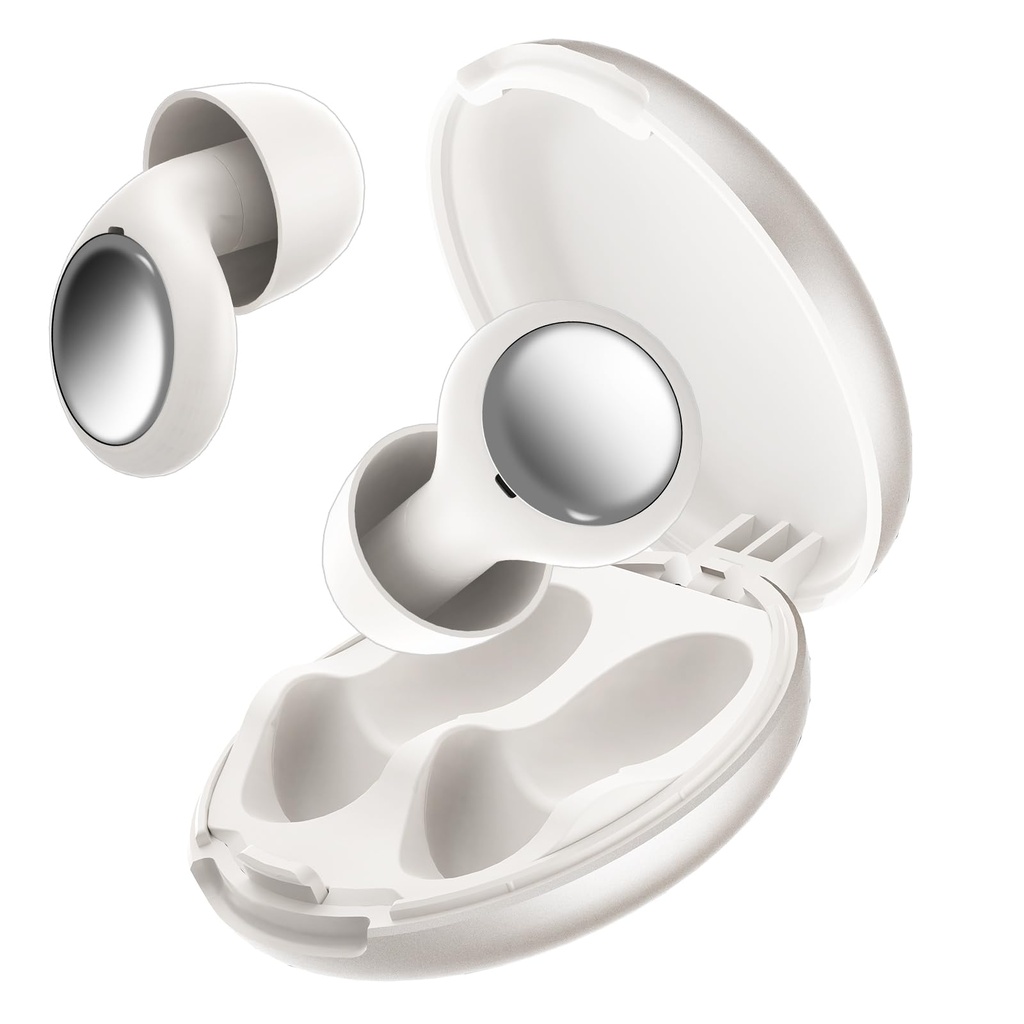 VKROBAG Ear Plugs, Comfortable Reusable Noise-Cancelling Earplugs for Sleep, Silicone Earplu