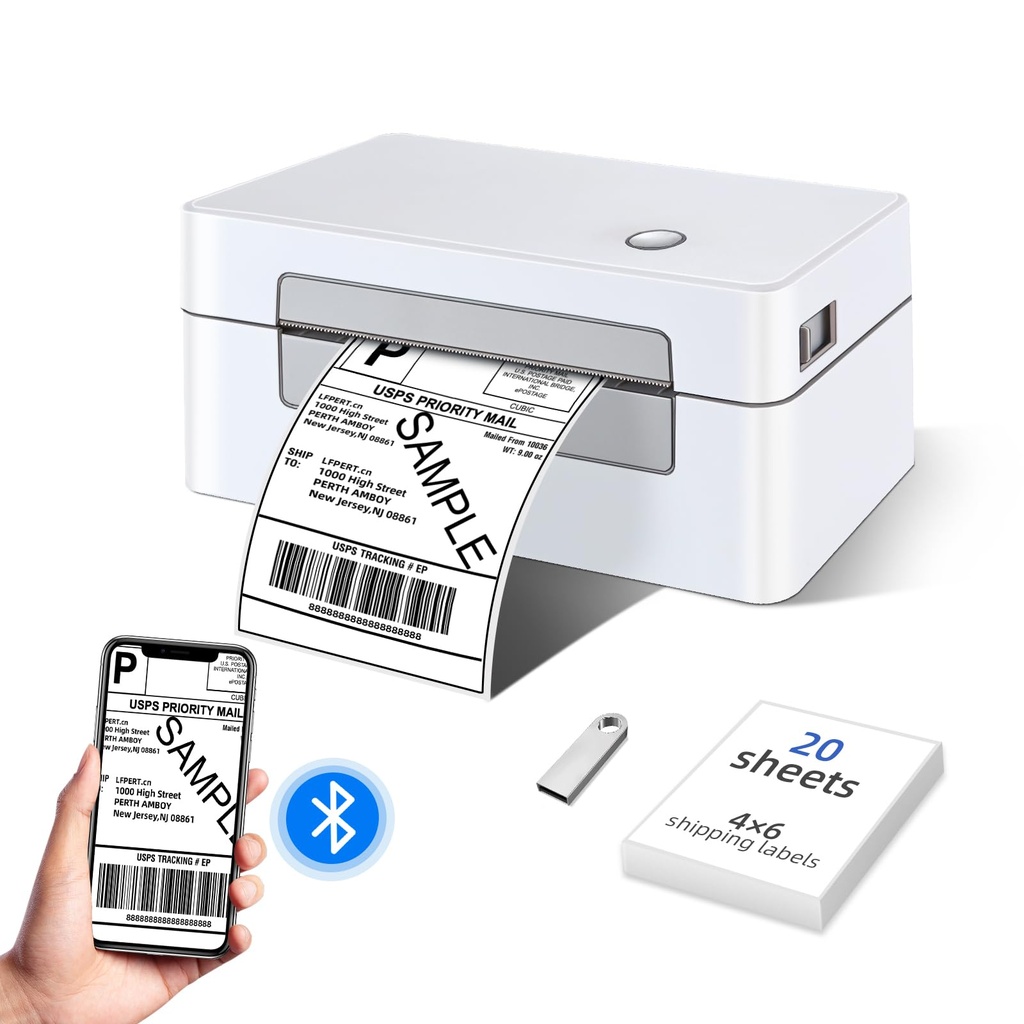 vretti Thermal Label Printer 4x6 for Shipping & Postage | Royal Mail, Vinted, Amazon, eBay