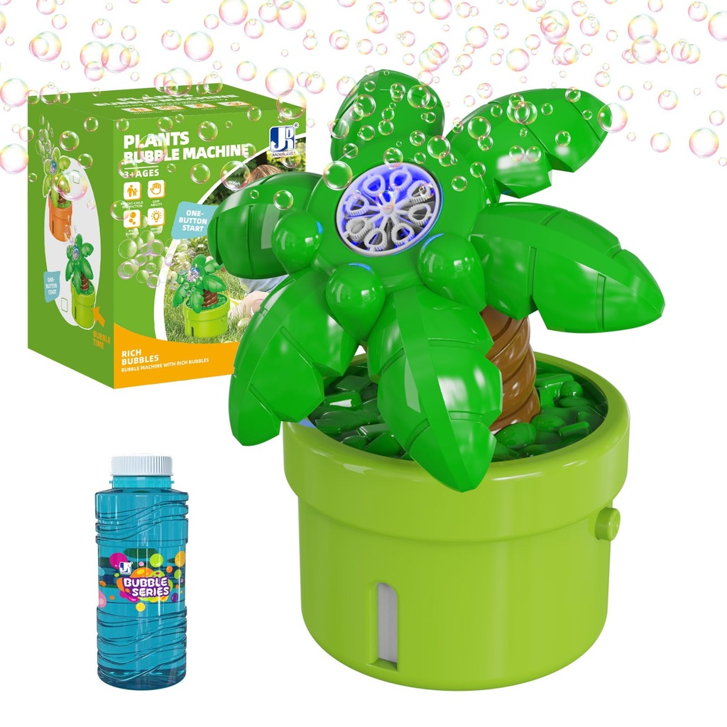 Babuloo Coconut Tree Bubble Machine, Electric Plant Bubble Blower Machine 