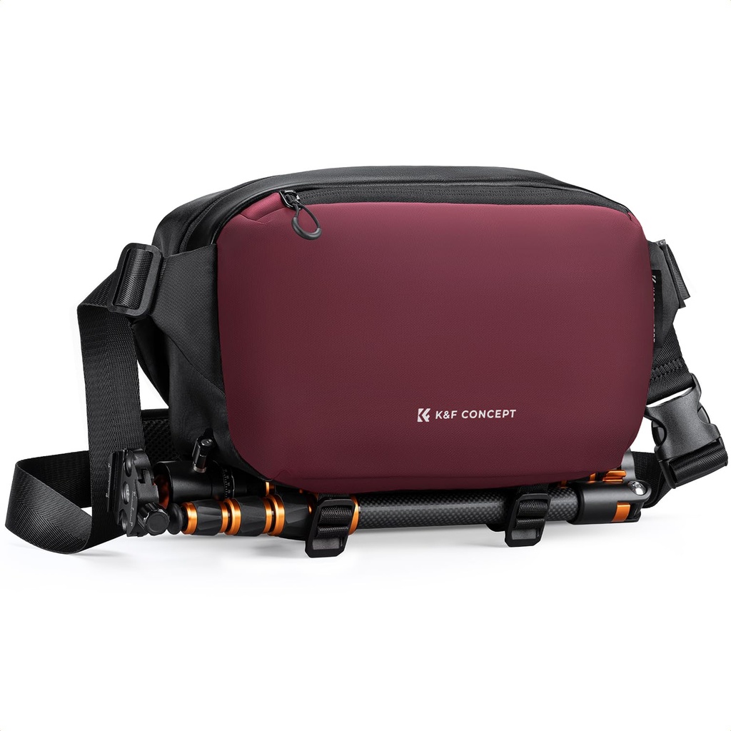 K&F Concept Camera Sling Bag, Camera Bag for DSLR and Lenses, Single Shoulder Camera Case C
