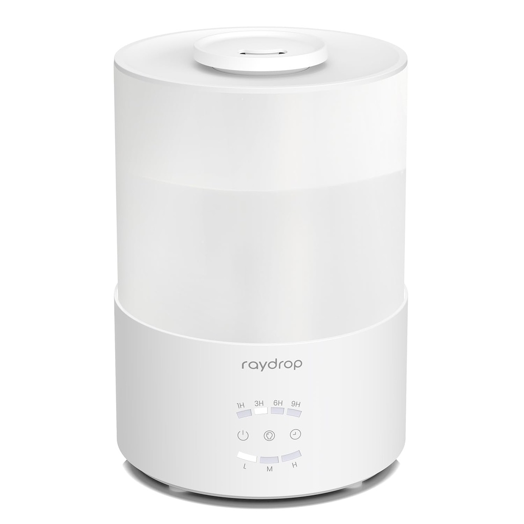 raydrop Humidifiers for Bedroom, 3.0L Cool Mist Humidifiers for Large Room & Home, Top Fill
