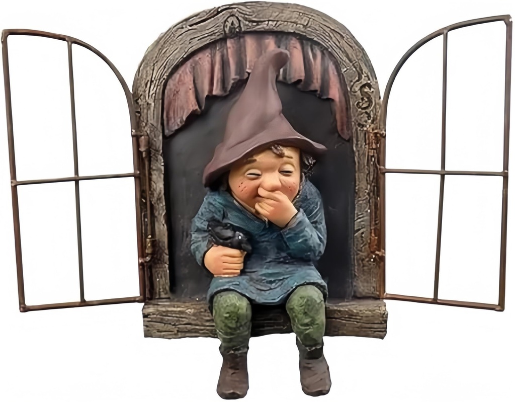 YWHWXB Gnome Garden Ornaments Outdoor, Elf Out The Door Tree Hugger, Garden Statues Outdoor