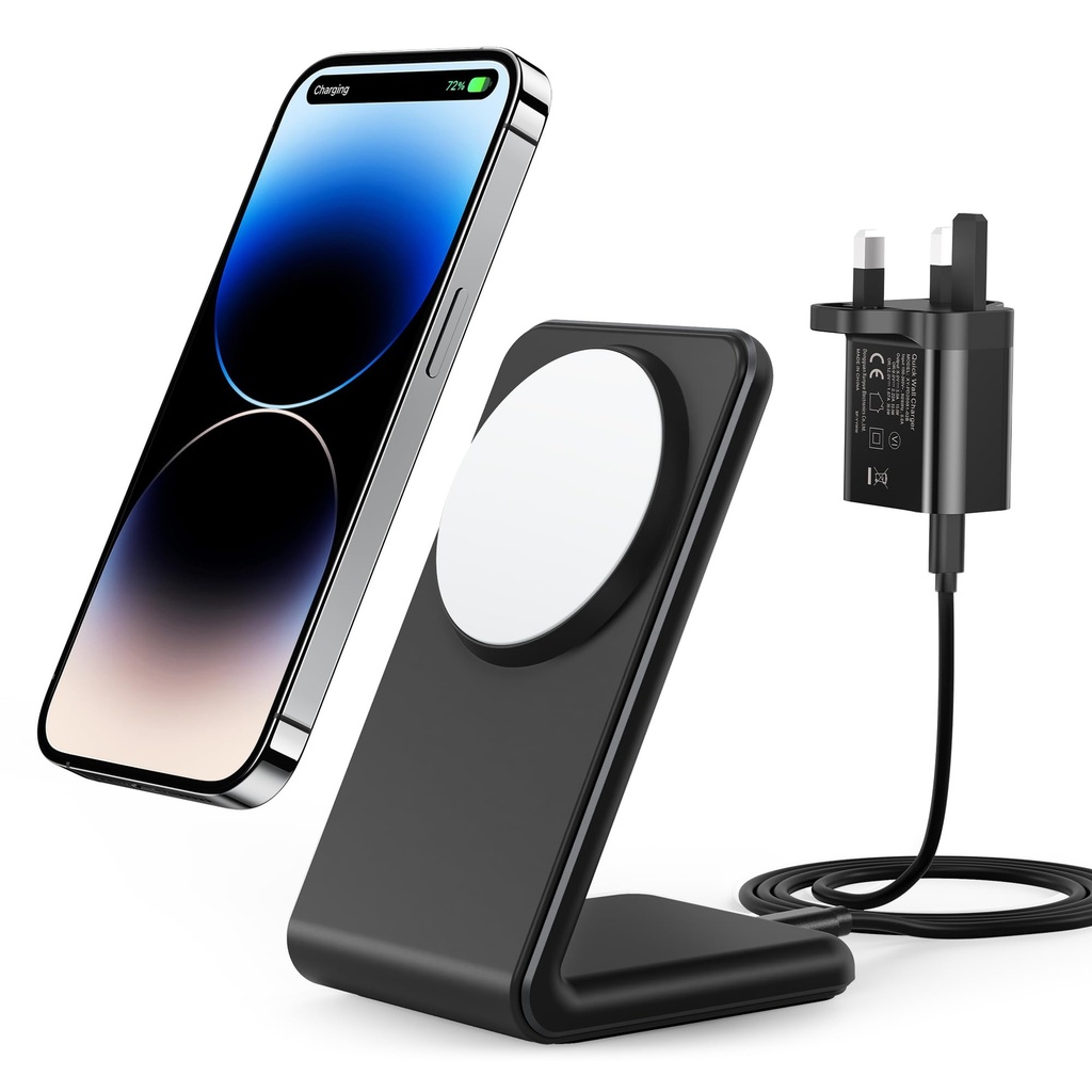 Meifigno Magnetic Wireless Charger, Compatible with MagSafe Charger, Fast Charging with PD