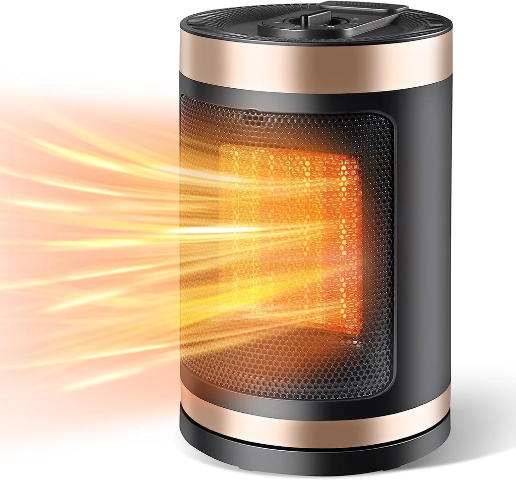 Space Heater Portable, 750/1500W Electric Fan Heater Energy Efficient, Heaters for Home Sli