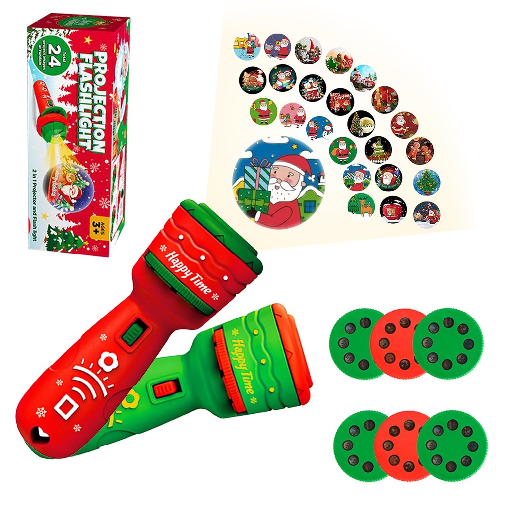 Children's Christmas flashlight, story projector, projection lamp and educational flashligh
