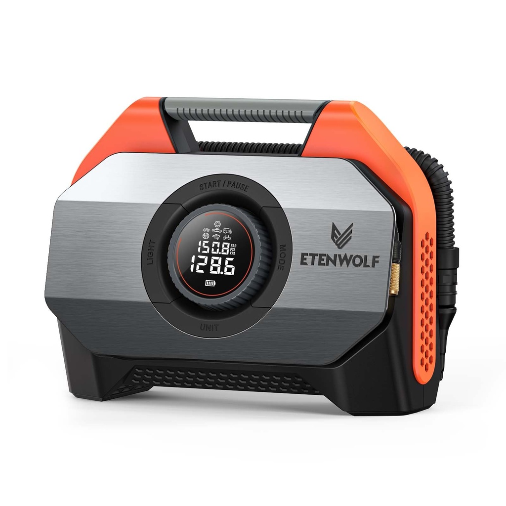 ETENWOLF Vortex S6 Tyre Inflator Portable Air Compressor for Heavy-duty Vehicle, Cordless 