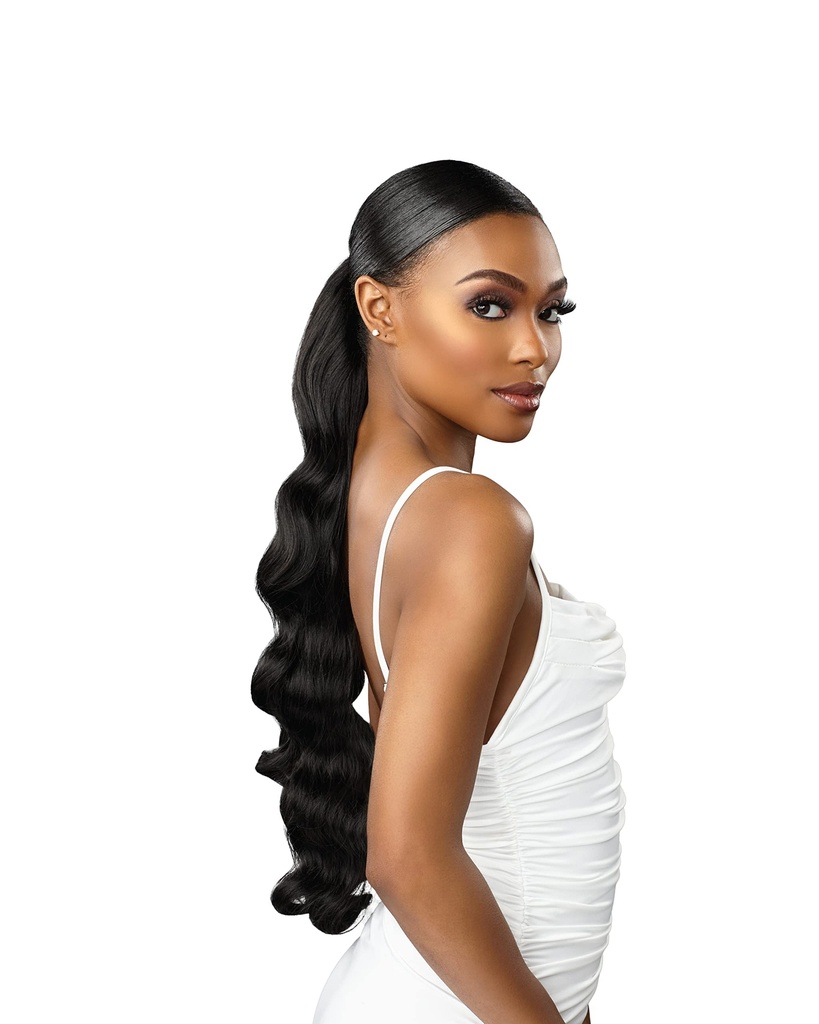 Sensationnel Lulu Pony tail drawstring - high heat synthetic yaki pony tail or up do hair 