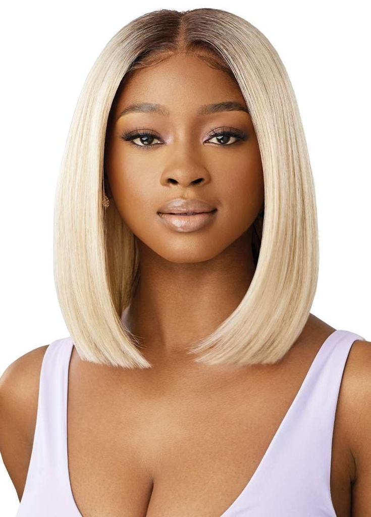 Outre 100% Fully Hand-Tied Wig - Hhb-Natural Yaki 12" (Color:1 JET BLACK)