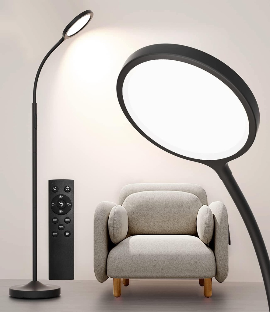 Keepsmile Floor Lamp,Super Bright Dimmable LED Lamps for Living Room, Custom Colour Temperature