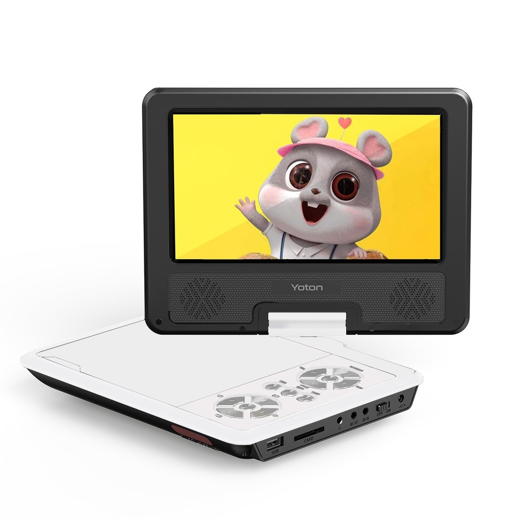 Yoton 9.5" Portable DVD Player with 7.5" HD Swivel Screen for Car and Kids