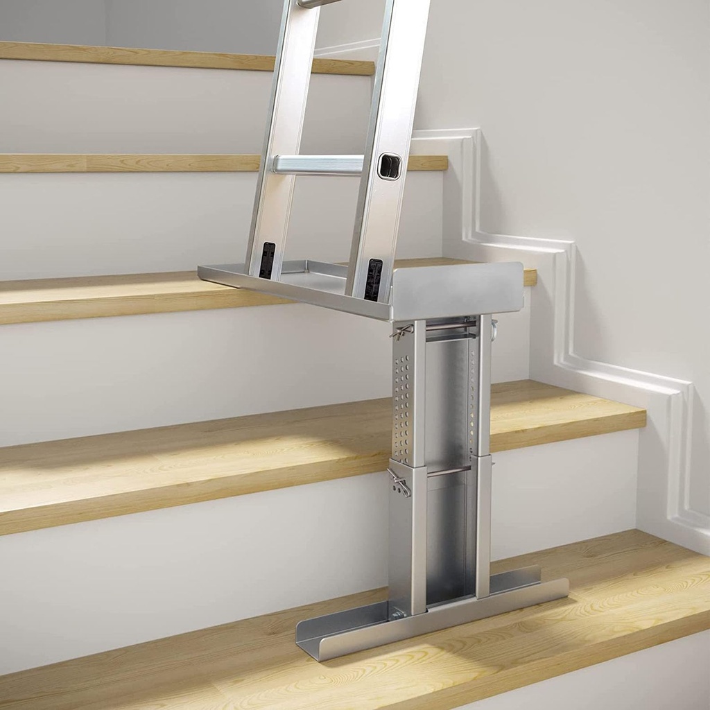Ladder Leveller for Stairs, Leg Stabilizer Tool Standoff Bracket with Non Slip for Straight