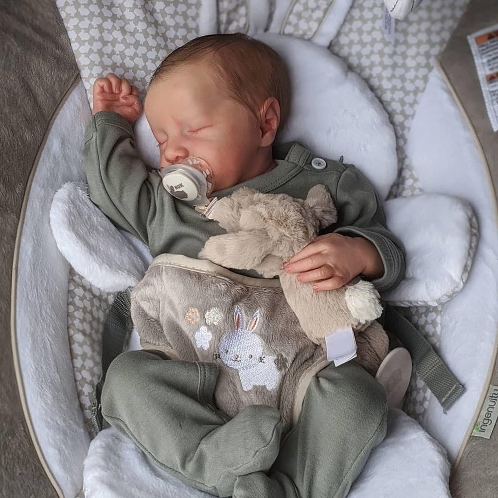 JIZHI Reborn-Baby Boy 17 Inch Realistic Baby Dolls Newborn Doll Lifelike Toddler Dolls 