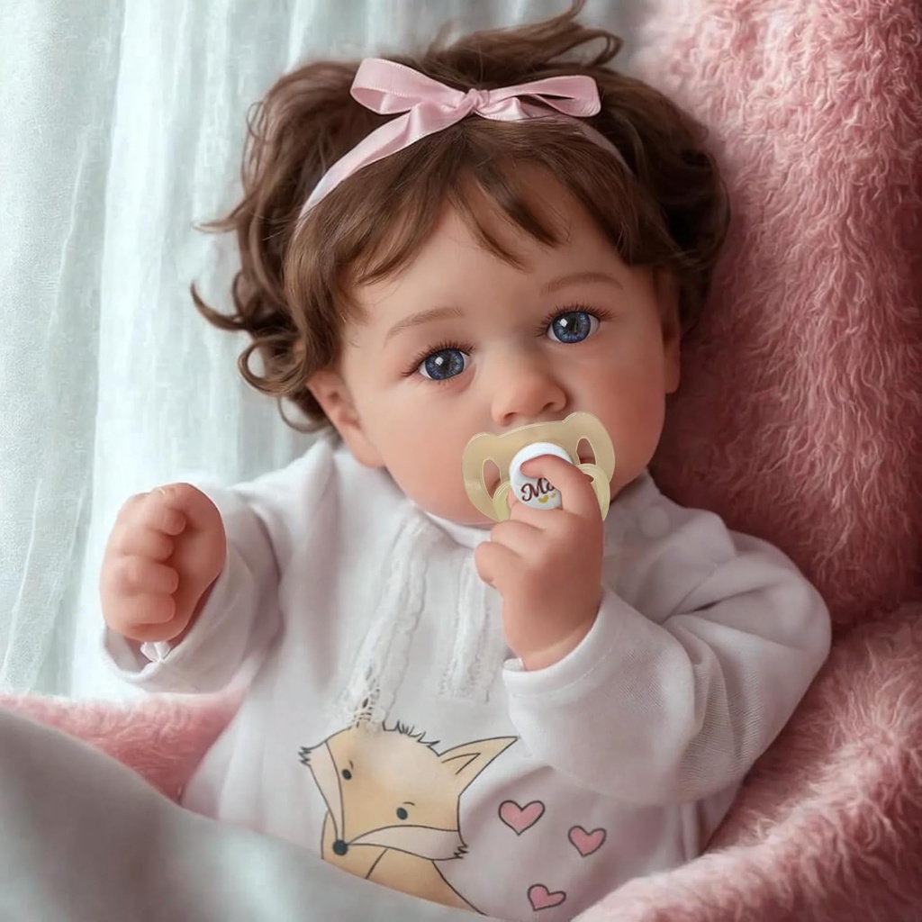 JIZHI Reborn Silicone Baby Dolls - 20inch Realistic Baby Doll Vinyl Soft Cotton Body - Real