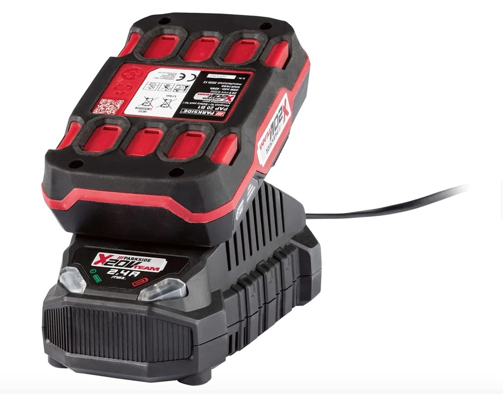 park side PARKSIDE X20V Team 2Ah Battery and Charger with Active Cell Balancing