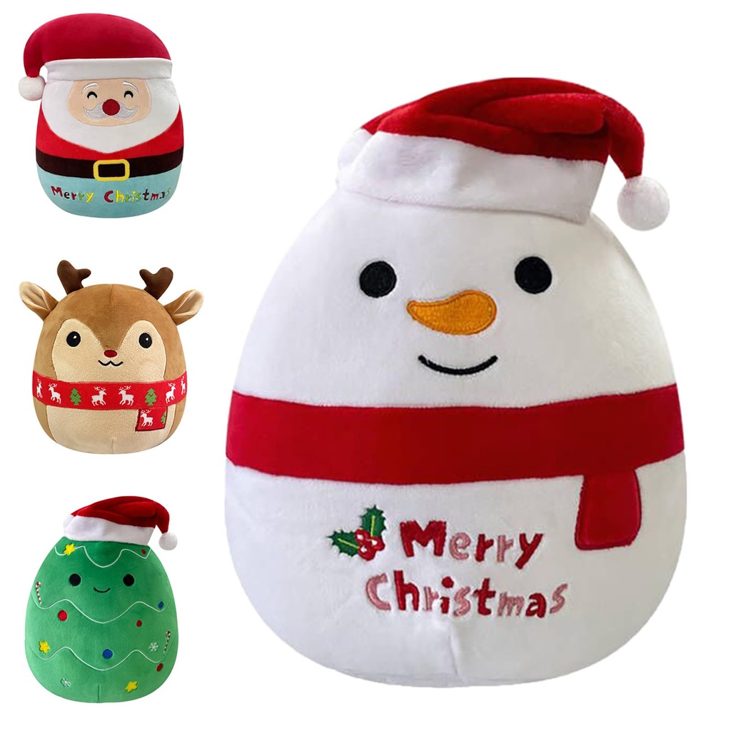 20cm Plushies Plush Snowman Squishy Christmas Plush Pillow Soft Toy 8" Stuffed Animal Snowm