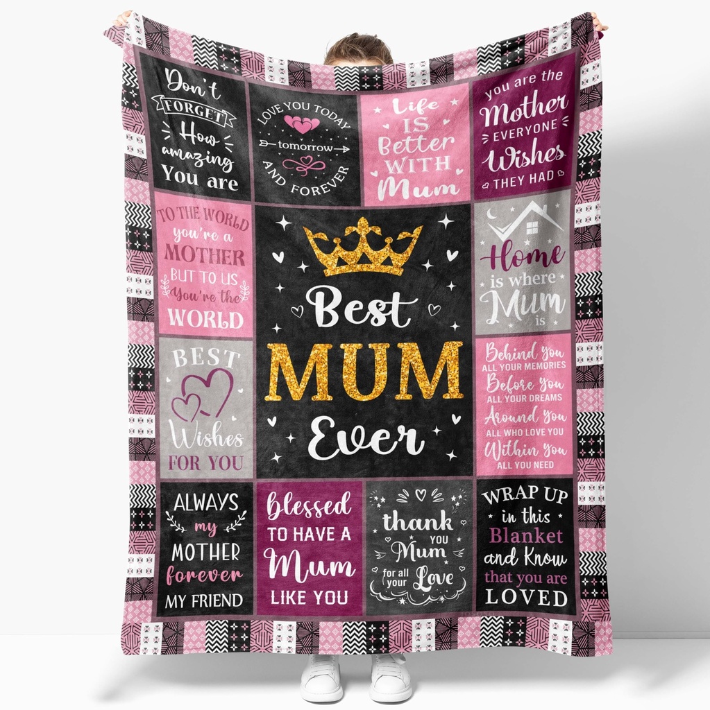 JOSOSO Mum Gifts, Blanket 50x60", For All Occassions