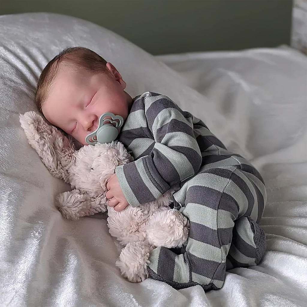 JIZHI Reborn Babies 20 Inch Reborn Dolls Boys Cloth Body Realistic Baby Doll That Look Real