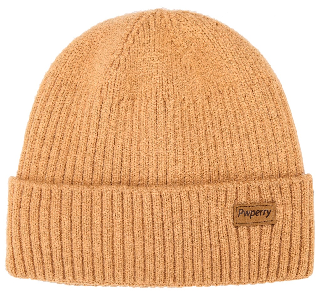 Pwperry Beanie for Men Slouchy Knit Hats Warm Winter Caps for Men and Women Dark Khaki