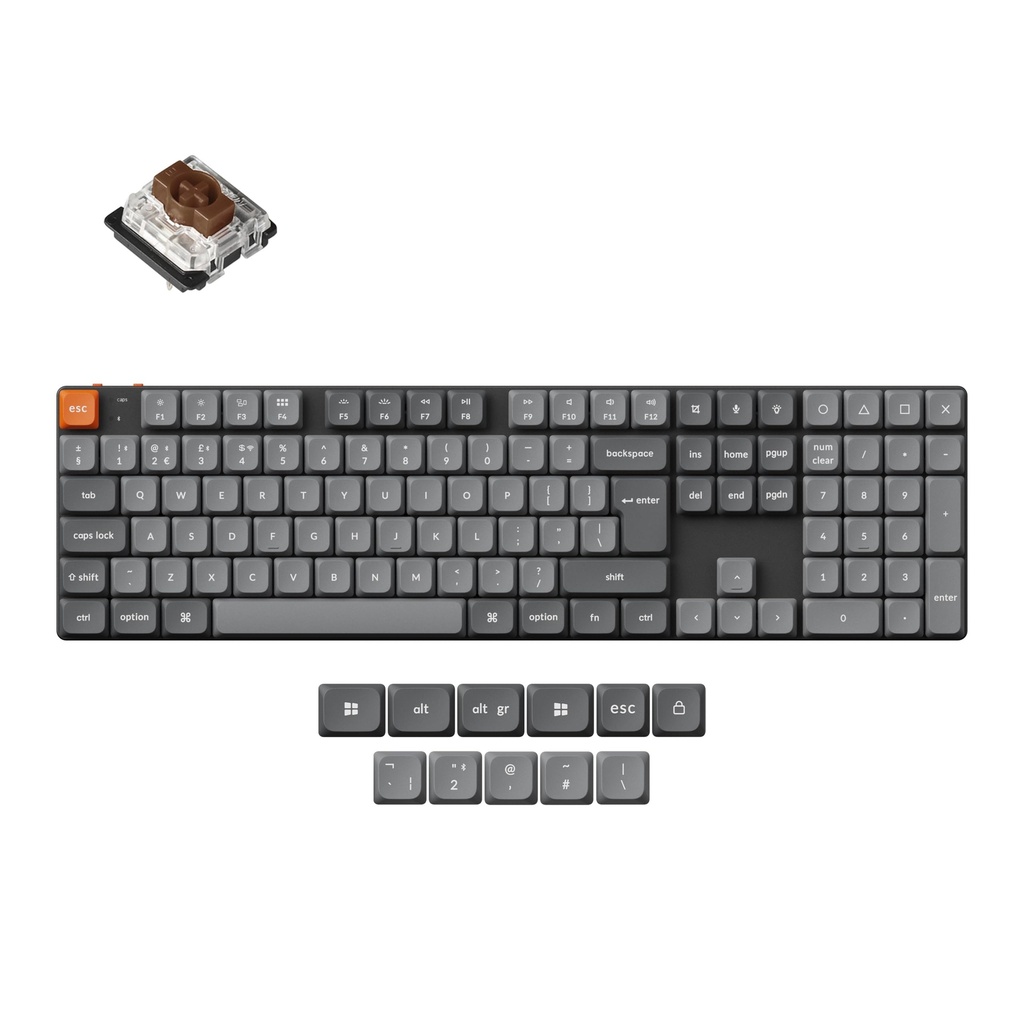 Keychron K5 Max Ultra-Slim Wireless Custom Mechanical Keyboard, QMK Programmable, Bluetooth