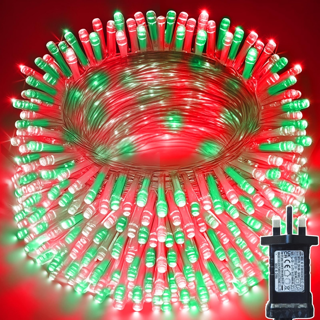 KRYVTHOS 500 LED String Lights Outdoor Indoor String Lights Waterproof 8 Modes &