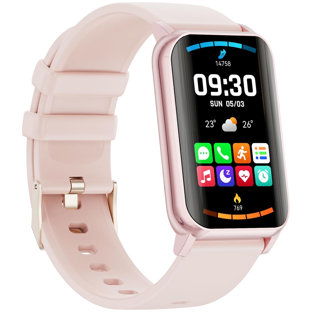 Mingdaln Smart Watch for Men Women (Answer/Make Calls), 1.57" Curved Screen Fitness Tracker
