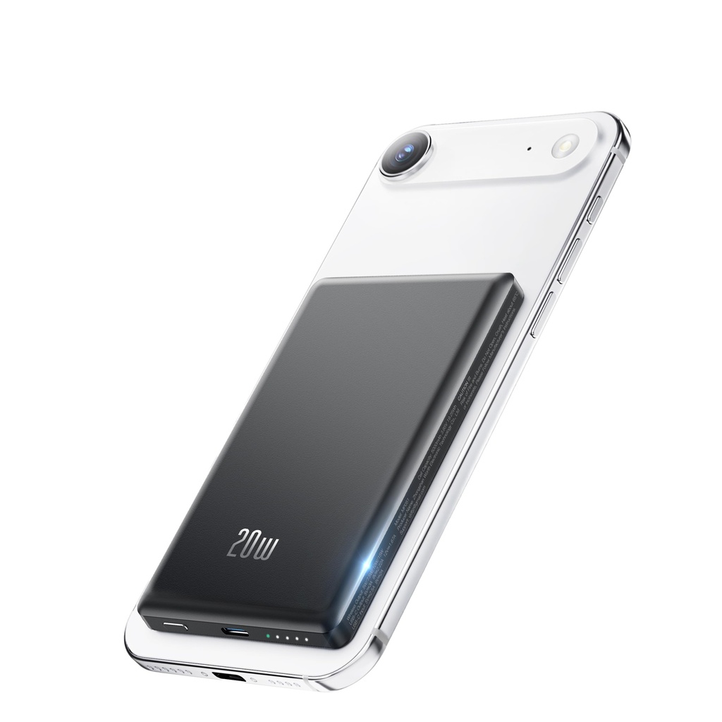 for iPhone MagSafe Battery Pack, Magnetic Power Bank, Wireless Portable Charger 5000mAh