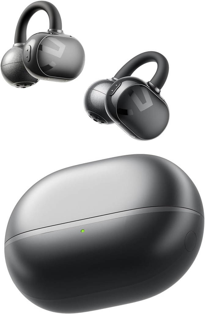 SoundPEATS POP Clip Open Ear Earbuds, Bluetooth 5.4 Clip-On Headphones, Lightweight Comfort