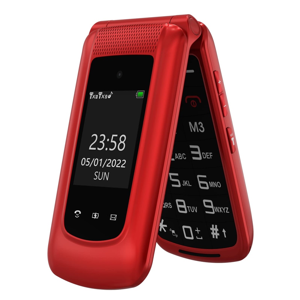 Senior Mobile Phone with Big Buttons, GSM Sim Free Unlocked Basic Cell Phones Easy to Use