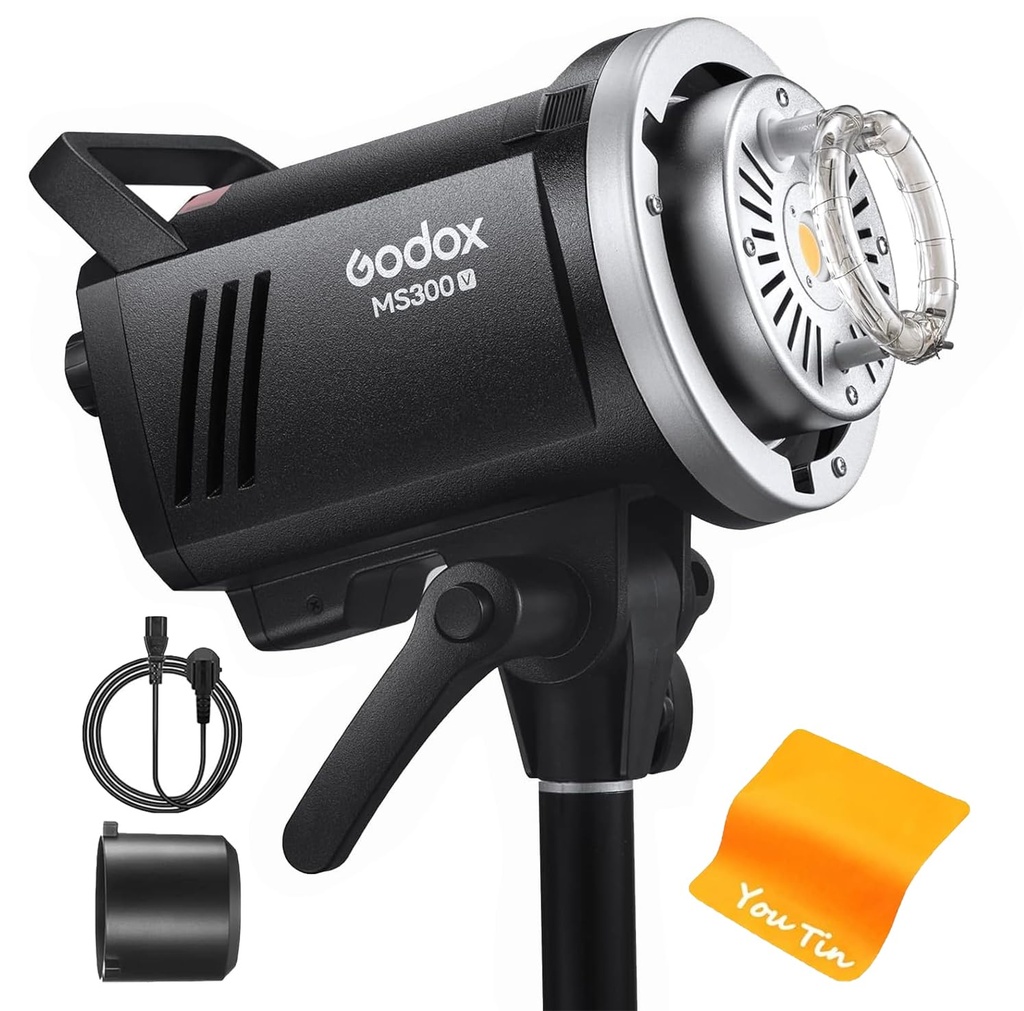 Godox MS300V LED Studio Flash 300W, 2.4G Wireless 5600±200K CCT LED Light
