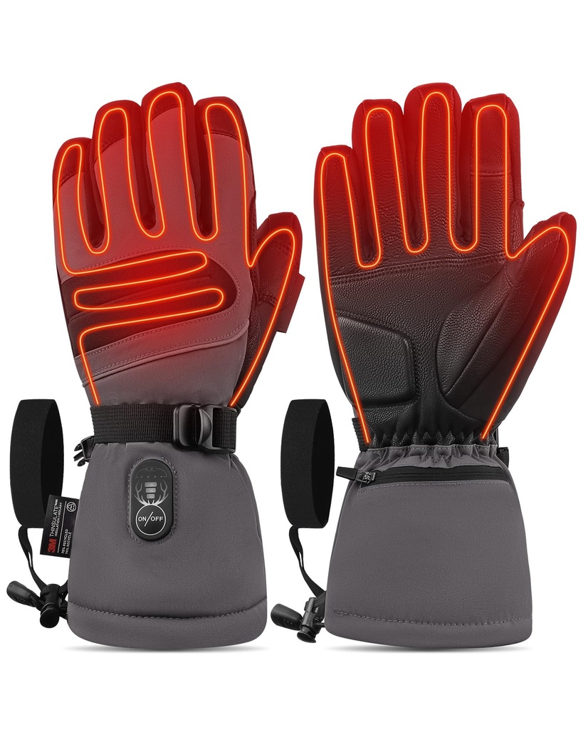 Day Wolf Heated Gloves for Men & Women 10h Heat, USB-C PD 2h Fast Charge, Waterproof