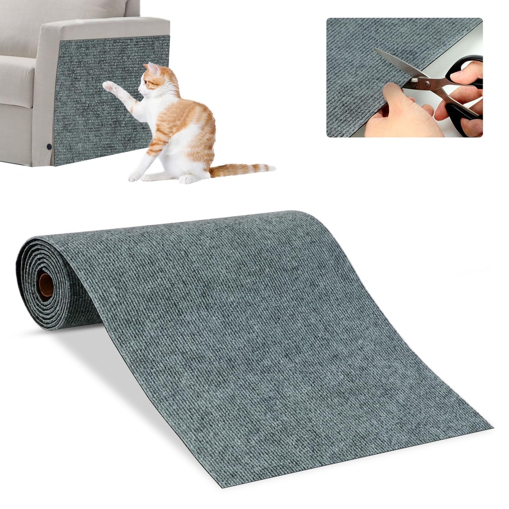 RANYPET Trimmable Self-Adhesive Cat Scratching Mat, Furniture Protectors for Walls Floors, Sofas