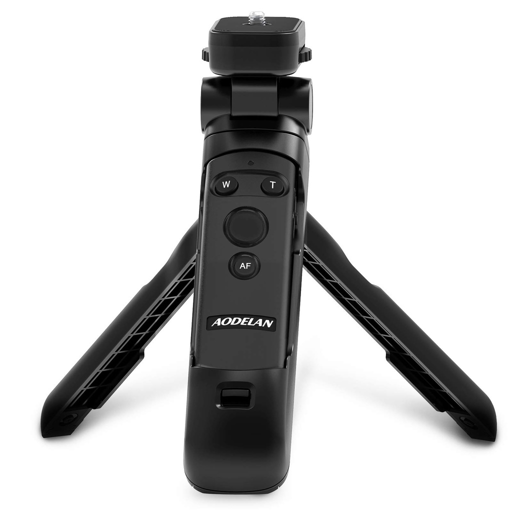 AODELAN Remote Control Wireless Shooting Grip Tripod for Selfies and Vlogging Compatible 
