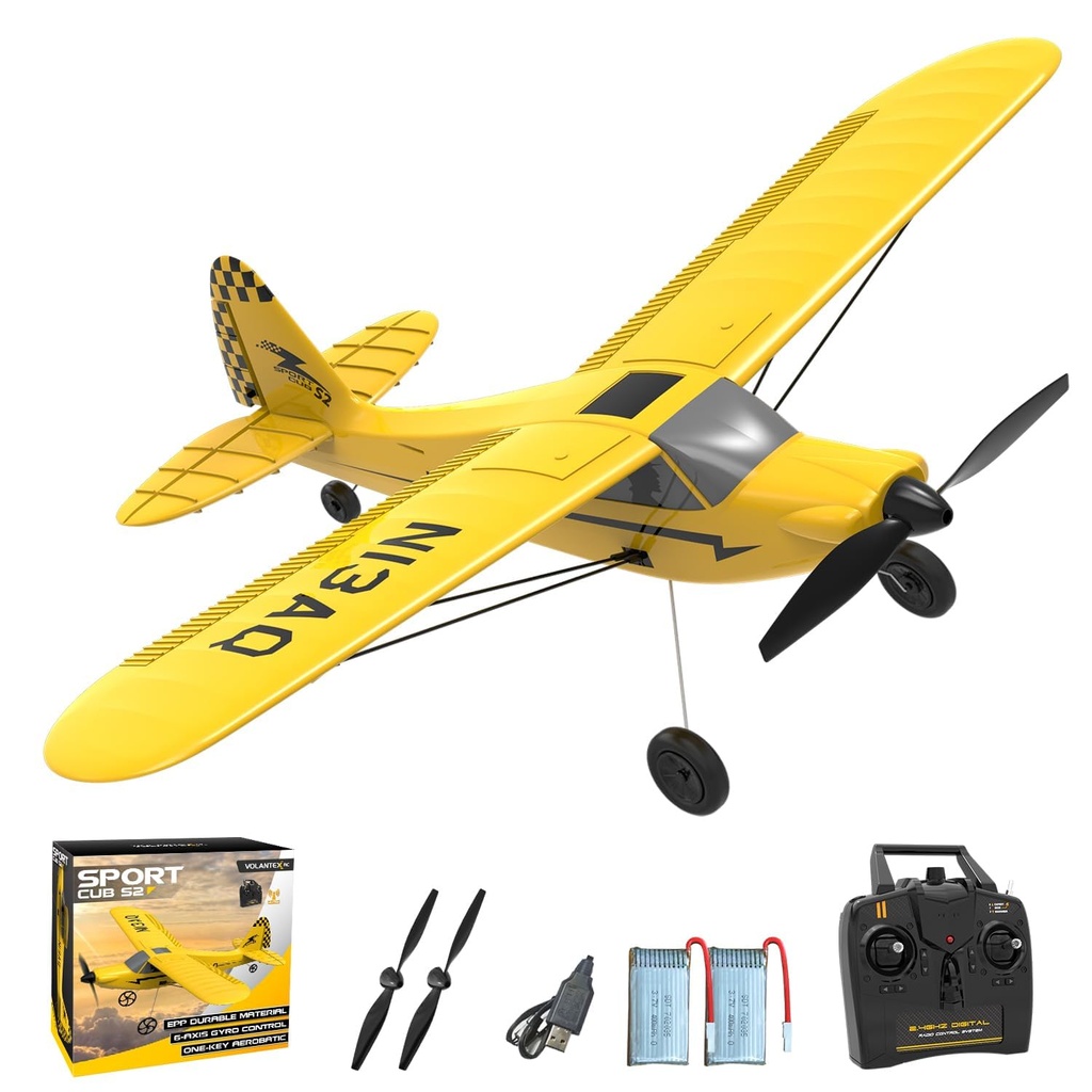 VOLANTEXRC RC Plane for Beginners, Sport Cub S2 Remote Control Airplane, 3CH Radio Controlled