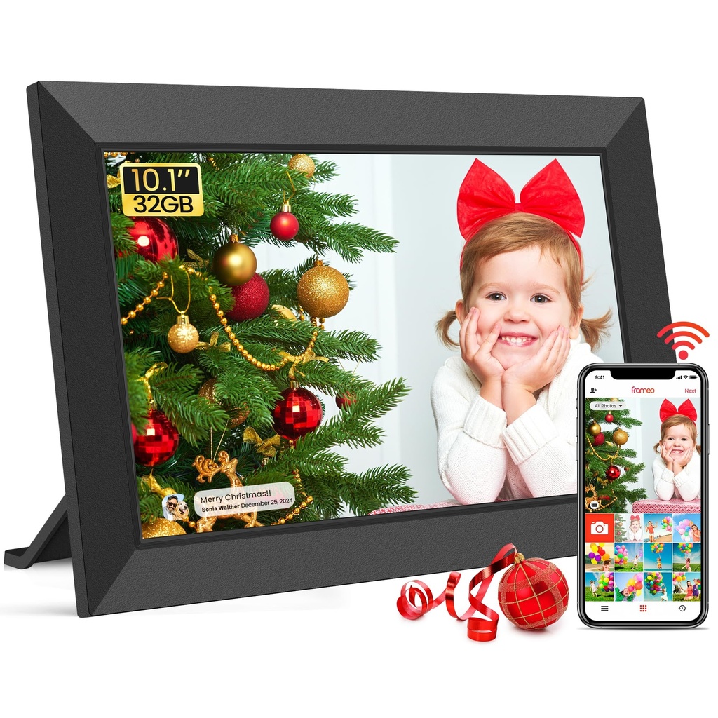 Frameo 15.6 Inch WiFi Digital Picture Frame, 64GB, Full HD 1080p IPS Touch Screen, Instant