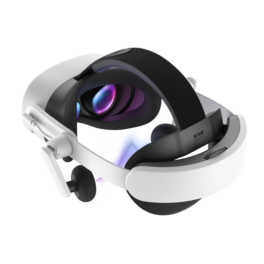 KIWI design K4 Duo AIO Comfort Audio Head Strap with Battery for Meta/Oculus Quest 3/3S Eli